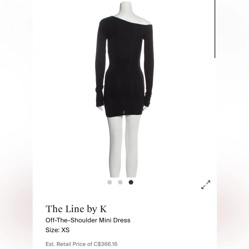 The Line by K Black Off-Shoulder Bodycon Dress - Picture 4 of 4